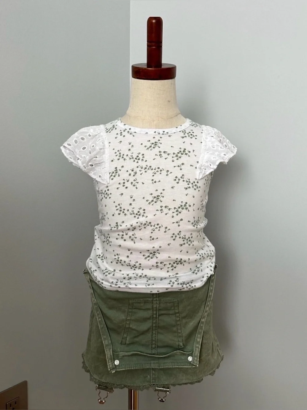 7 FOR ALL MANKIND TODDLER GIRL OVERALL DRESS WITH TOP